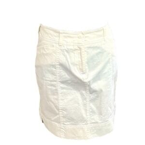 ⭐️ Jones New York Signature White Skirt‎ Size 12